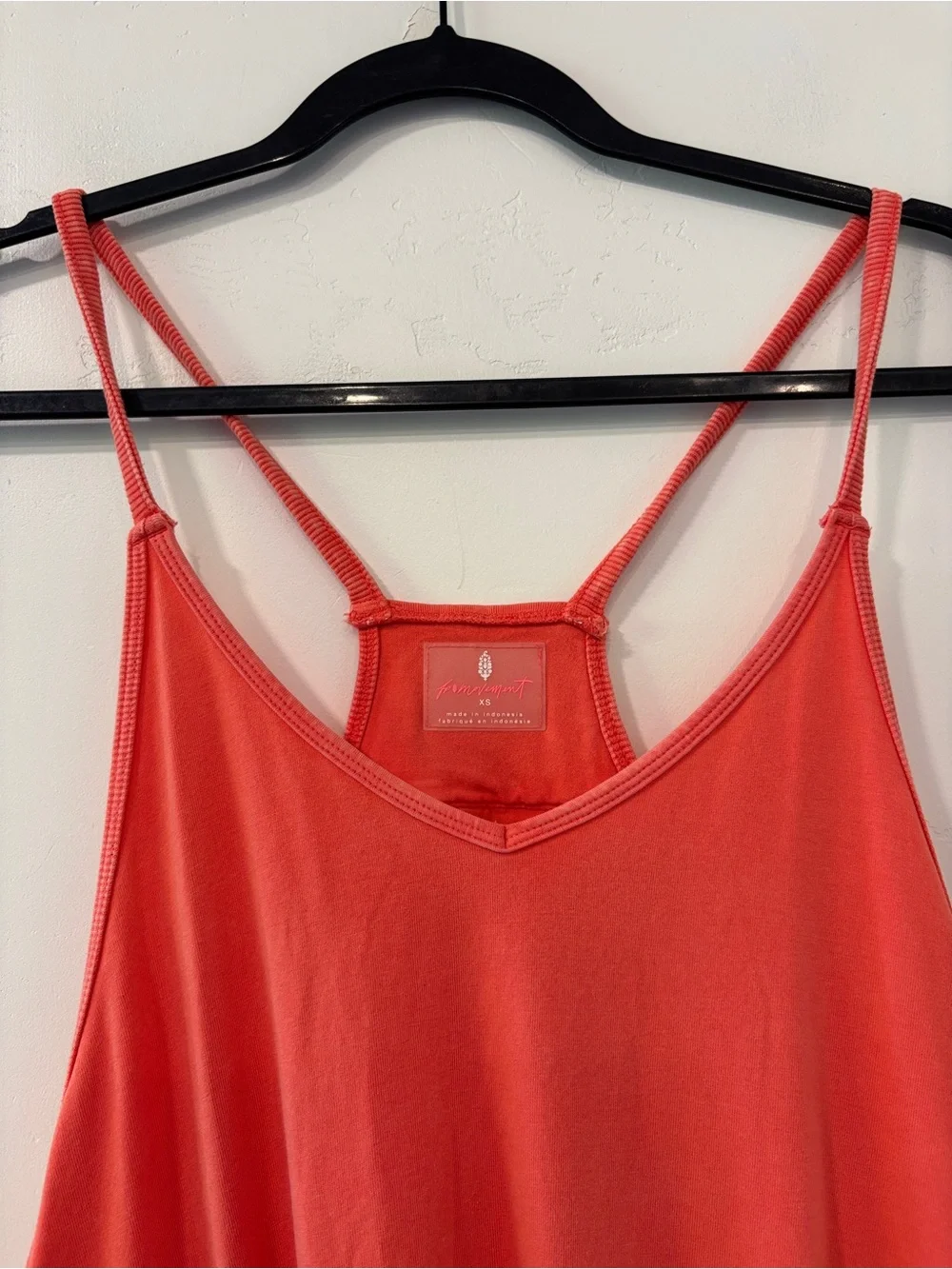 Free People FP Movement Hot Shot Jumpsuit Hippie Slouchy Boho Size XS Orange